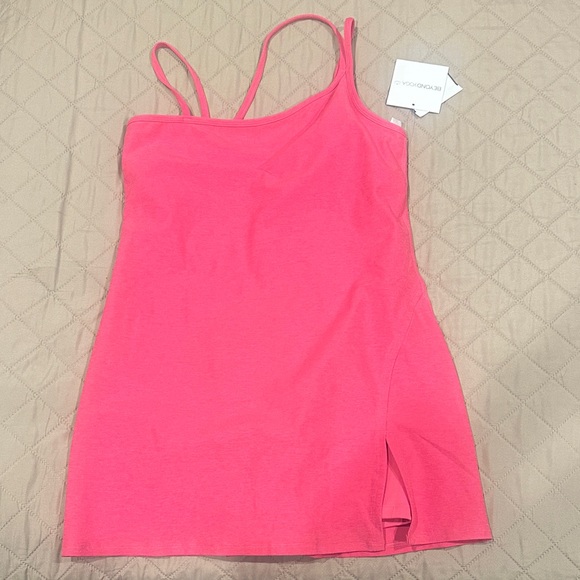 Beyond Yoga Dresses & Skirts - Beyond Yoga Spacedye Fearless Mini Dress - vivid pink Heather